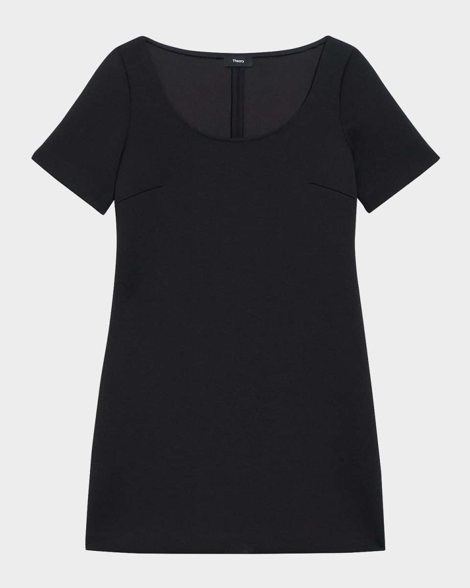 Scuba A-Line Scoop Dress